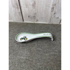 John Deere Gibson Porcelain Spoon Rest Tractor Design Nothing Runs Like A Deere